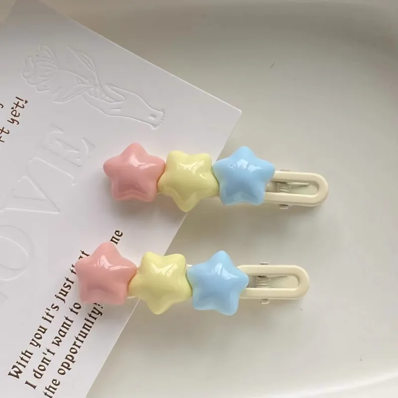 QUIET LOVE Acrylic Hair Clips Women's-3