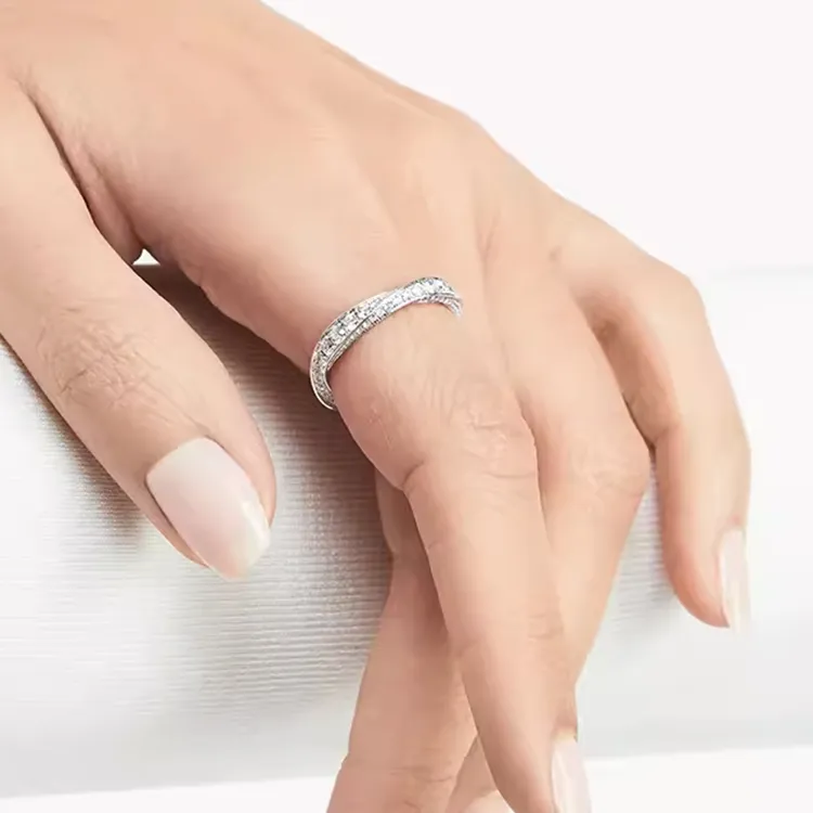 Graff 18K White Gold Rings Women's Silver-2
