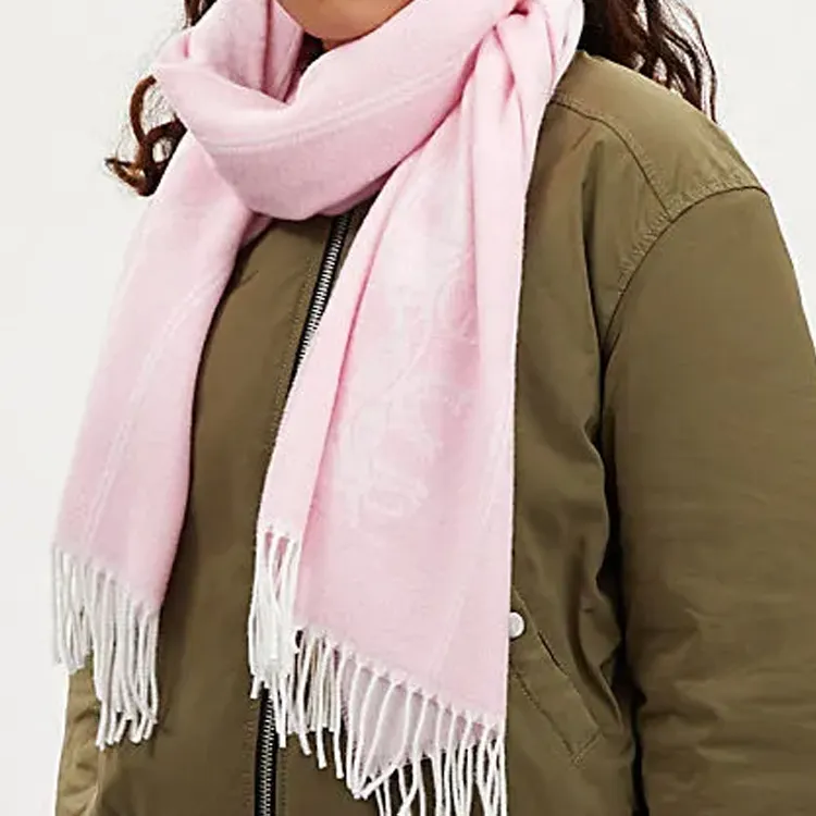 COACH Knit Scarves Women's Pink-4