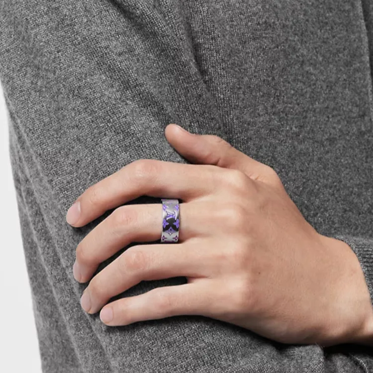 LOUIS VUITTON M1402M Lv Mosaic Ring-2