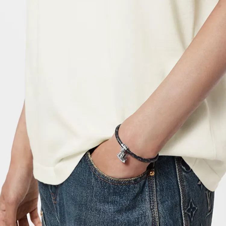 LOUIS VUITTON Icon Trainer Bangles Unisex Black-3
