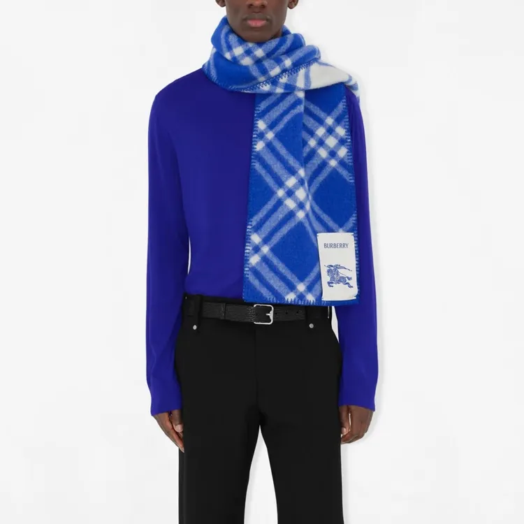 Burberry Check-print Wool Scarf-3
