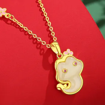 CHAOHONGJI Natural Chalcedony Necklaces Women's