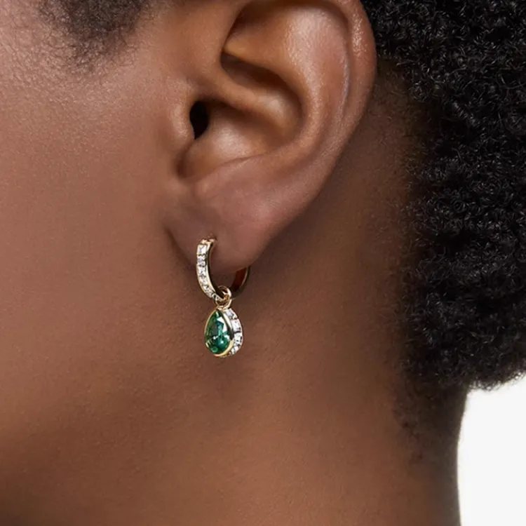 Swarovski Chroma Mini Hoop Earrings-3