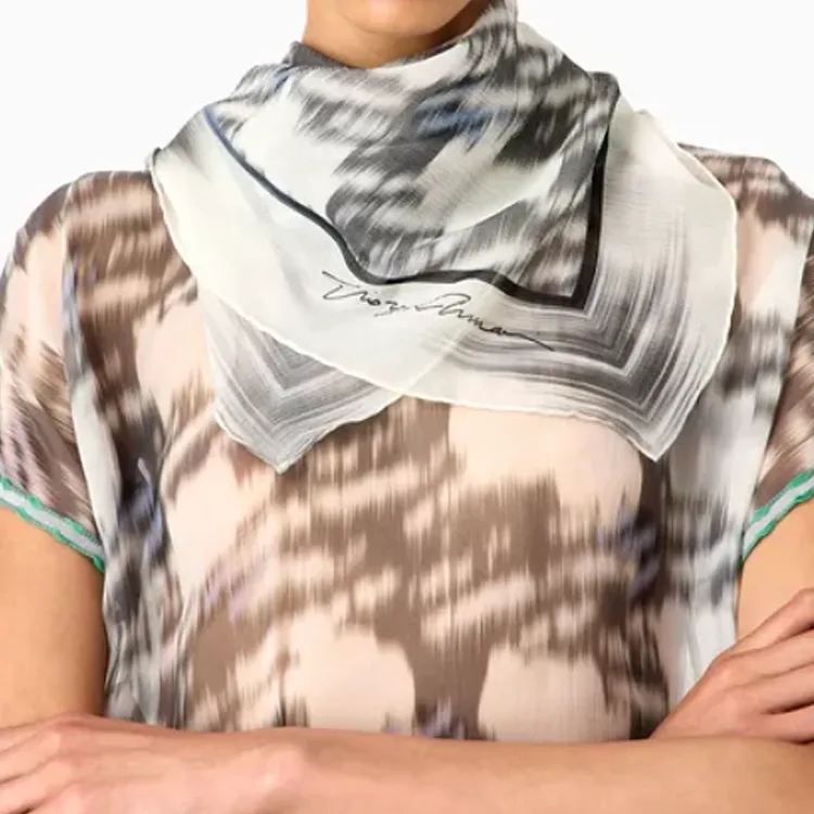 GIORGIO ARMANI Silk Scarves Women's Multicolor-1