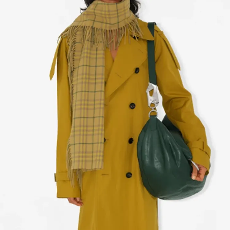 Burberry Knit Scarves Unisex Camel-2