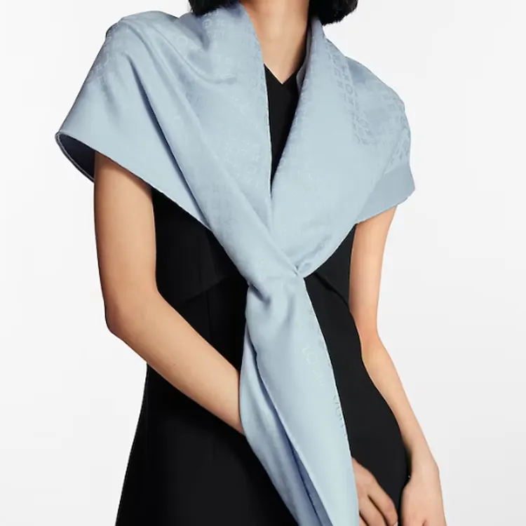LOUIS VUITTON Shawls Women's Blue-2