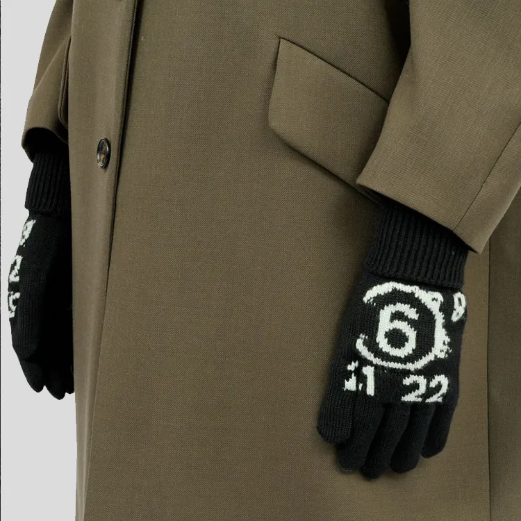 MM6 Maison Margiela Numeric Wool Gloves-3