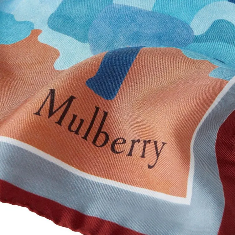 Mulberry Logo-print Silk Scarf-2