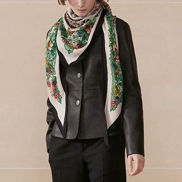 HERMES Cashmere, Silk Scarves Women's Multicolor-3