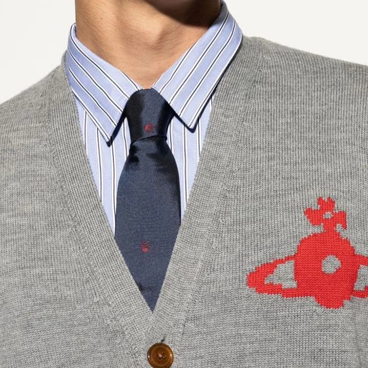 Vivienne Westwood Embroidered-skull Silk Tie-3