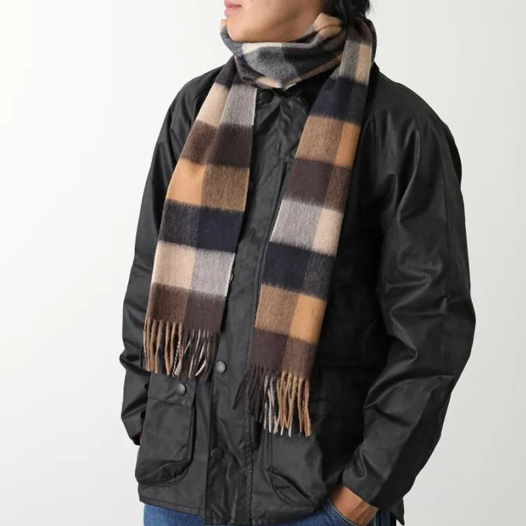 BARBOUR Wool Knit Scarves Men's Multicolor-2