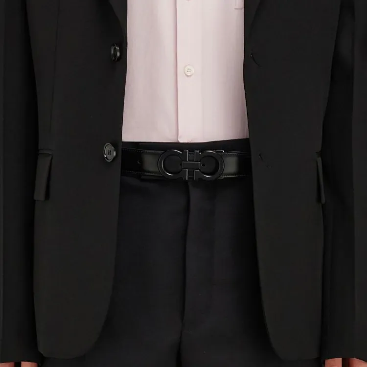 Ferragamo Reversible Gancini Belt-3