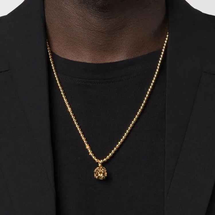 EMANUELE BICOCCHI Skull Pendant Beaded Necklace-2