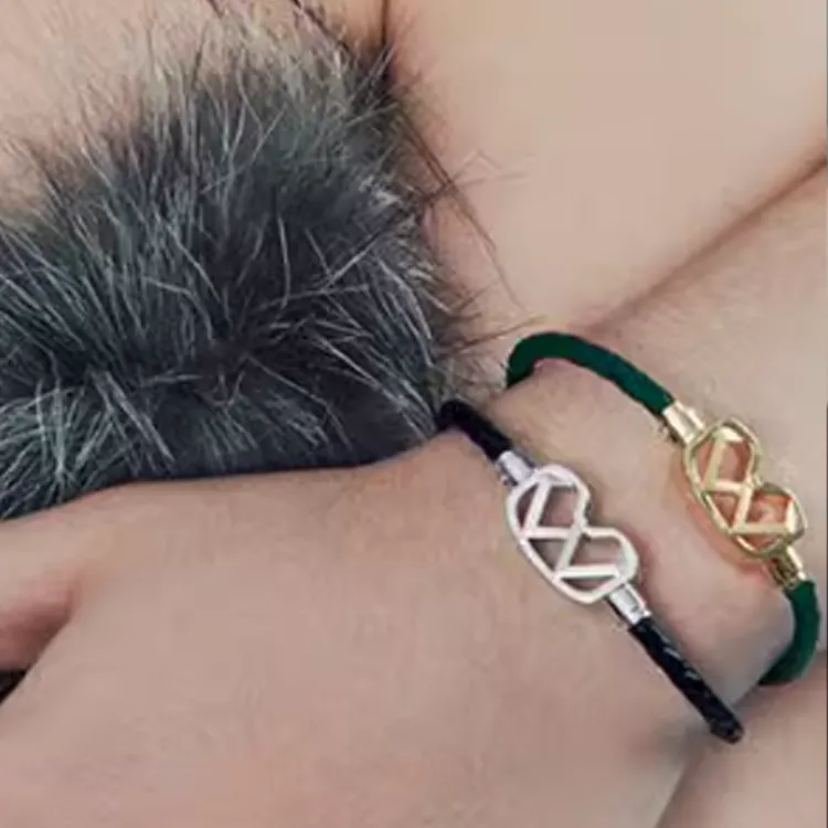 ICEWALD 925 Sterling Silver 18K Gold Plated Bracelets Men's Green-2