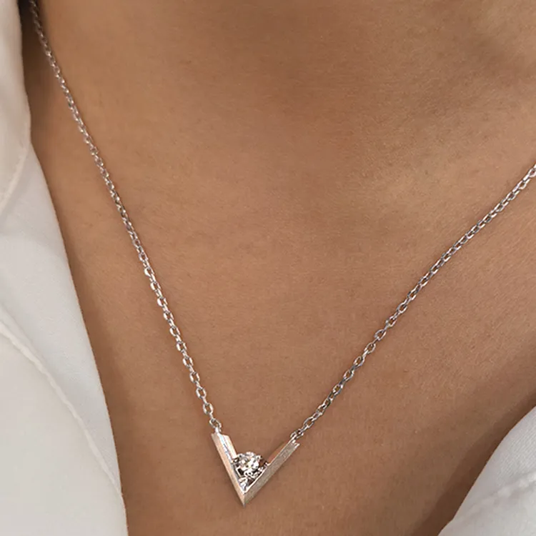 ICEWALD 925 Sterling Silver Gold Plated Diamond Necklaces Unisex Multicolor-9