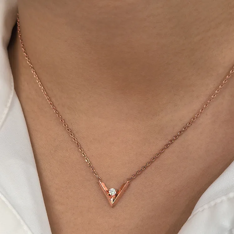 ICEWALD 925 Sterling Silver Gold Plated Diamond Necklaces Unisex Multicolor-3