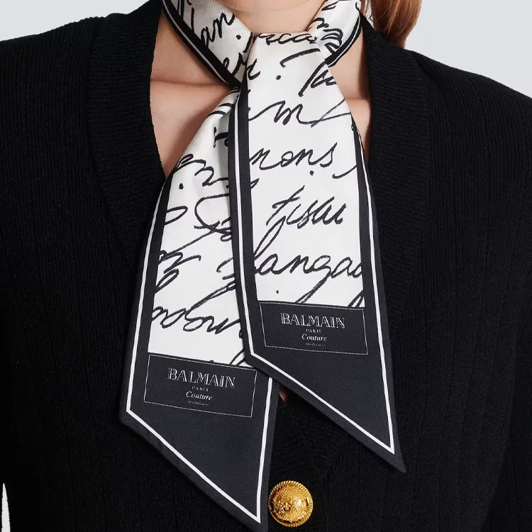 BALMAIN Logo print Scarf-1