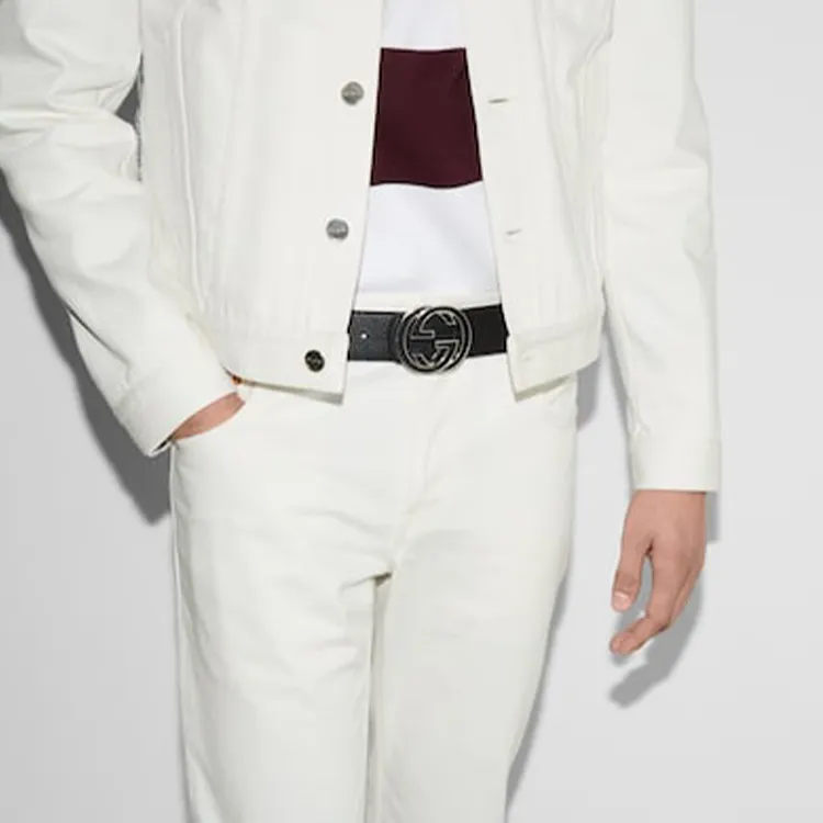 GUCCI Logo Plaque Belt-4