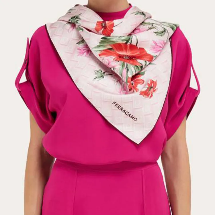 Ferragamo Floral print Scarf-1