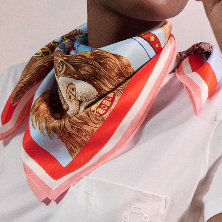 HERMES Silk Scarves Women's Multicolor-2