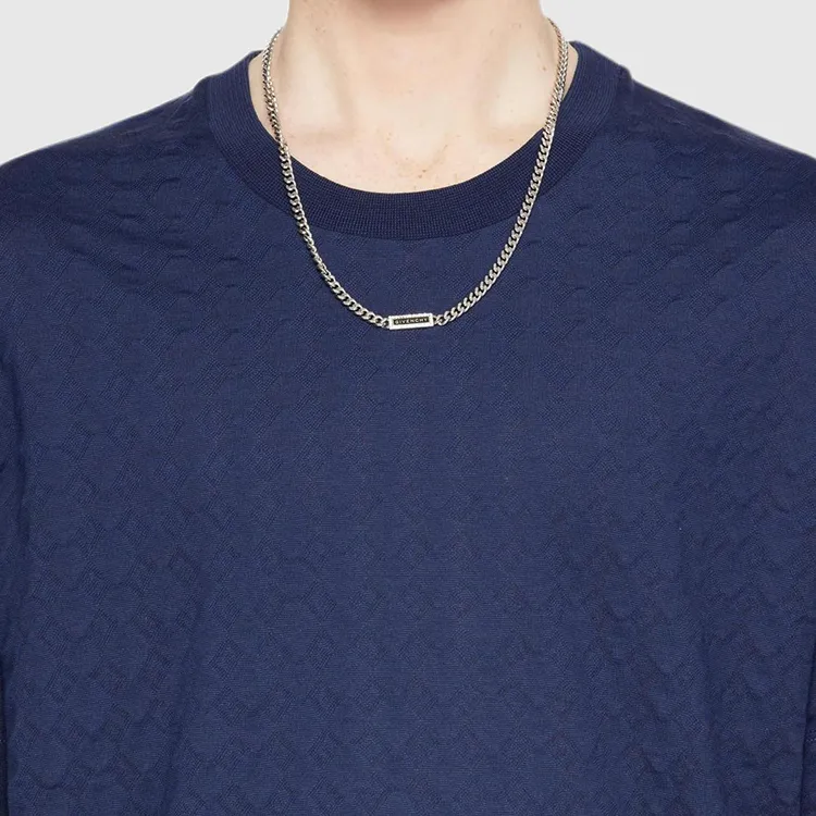 Givenchy Brass Enamel Necklaces Men's Silver-2