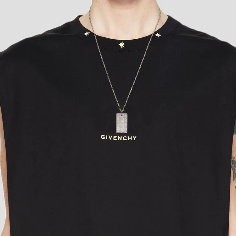 Givenchy Brass Necklaces Men's Silver-2