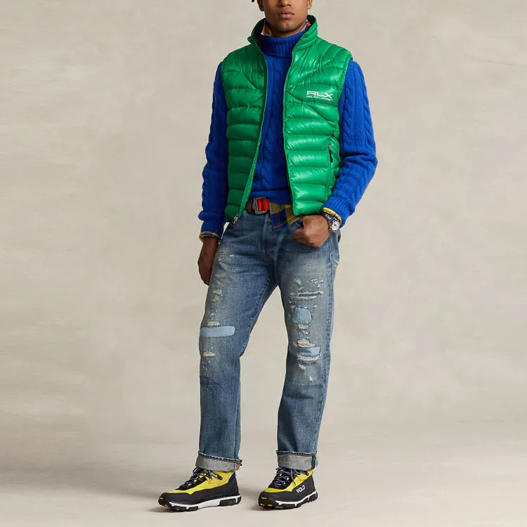 Rlx Ralph Lauren Macoy Logo print Padded Gilet-1