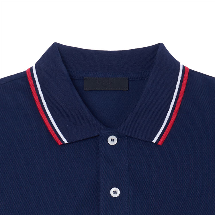 PRADA Polo Shirt Men's Dark Blue - POIZON