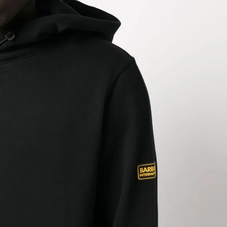 BARBOUR Logo Patch Long-Sleeved Hoodie-4