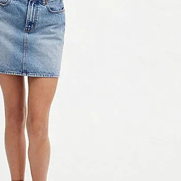COACH FW23 Denim Short Skirts Women's Light Blue-4