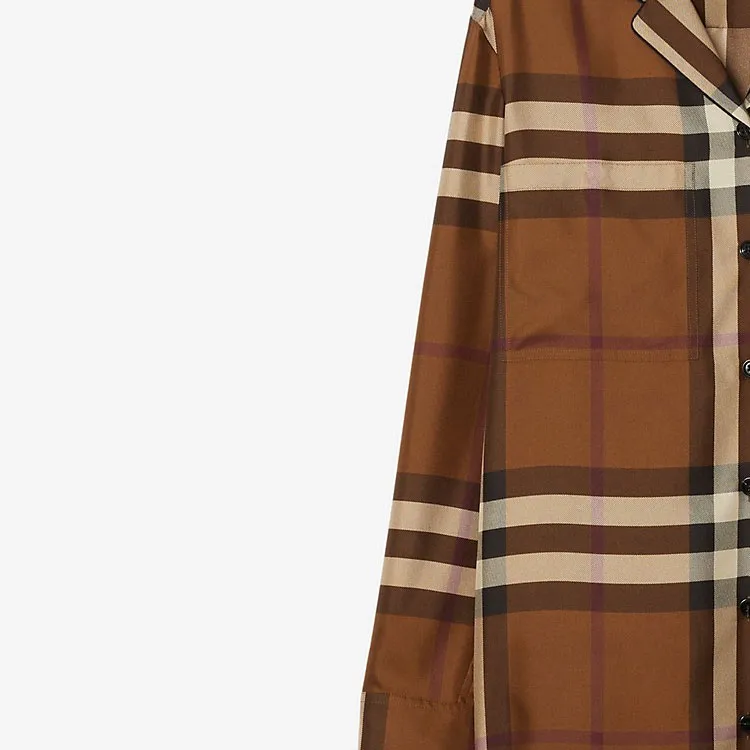 Burberry Checked Button-Up Shirt-2