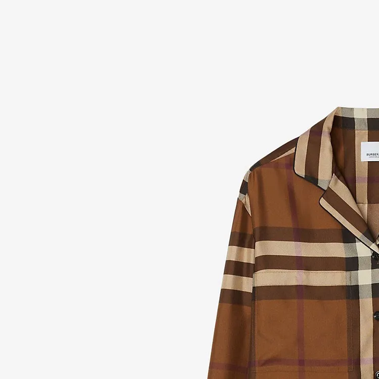 Burberry Checked Button-Up Shirt-1