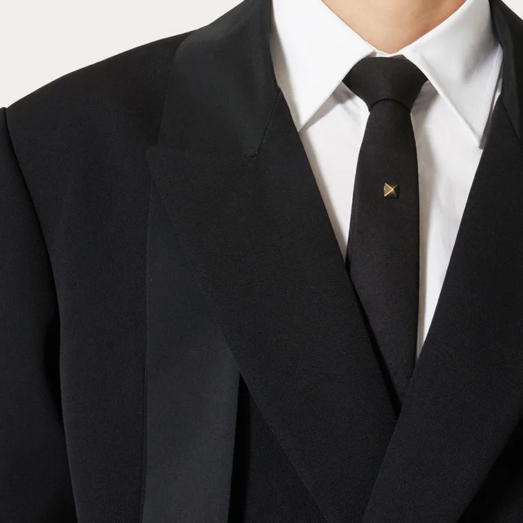 Valentino Scarf-Collar Long-Sleeved Jacket-4