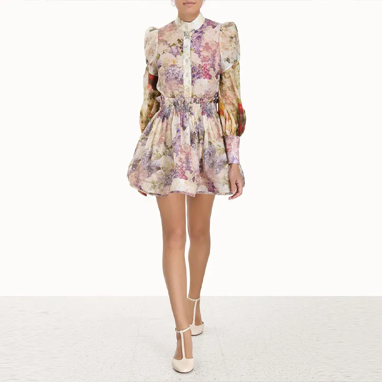 Zimmermann Casual Short Skirts Women's Beige Yellow-1