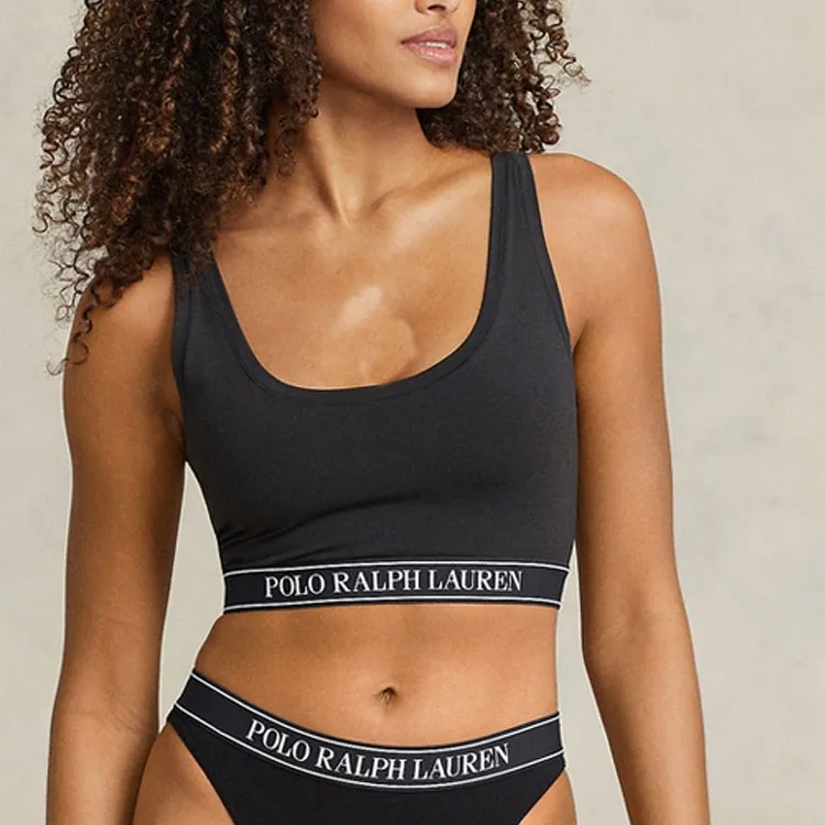 Polo Ralph Lauren FW23 Slim Fit Racerback Sport Vests Women's Black-4