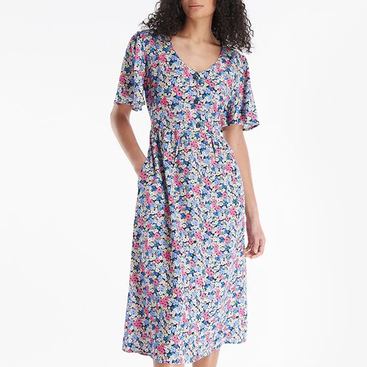 BARBOUR Short-Sleeved Dresses Women's Multicolor-2