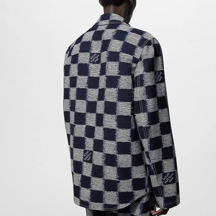 LOUIS VUITTON 2010s Damier Azur Shirt-5