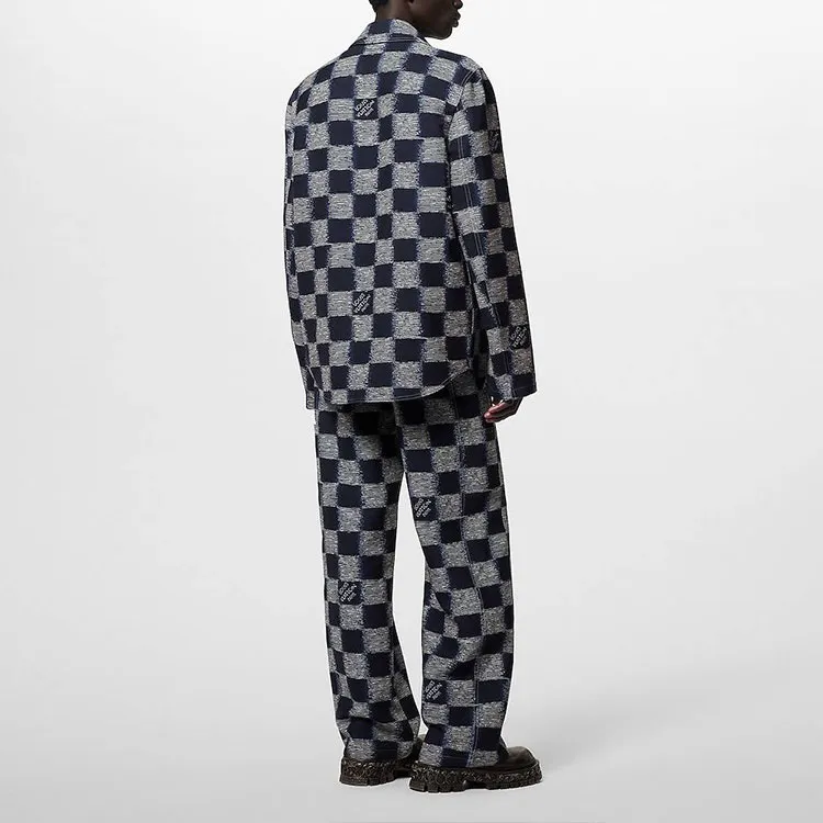 LOUIS VUITTON 2010s Damier Azur Shirt-6