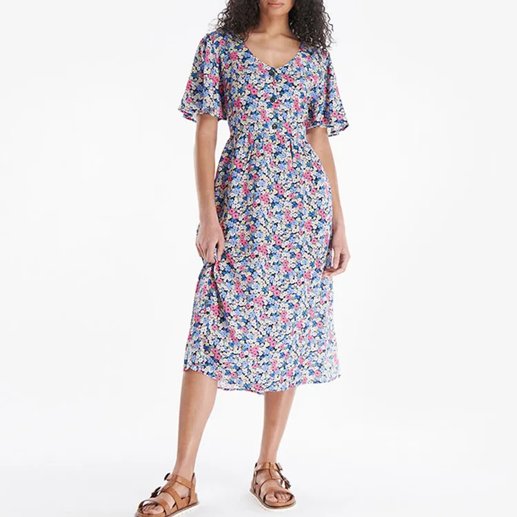 BARBOUR Short-Sleeved Dresses Women's Multicolor-1