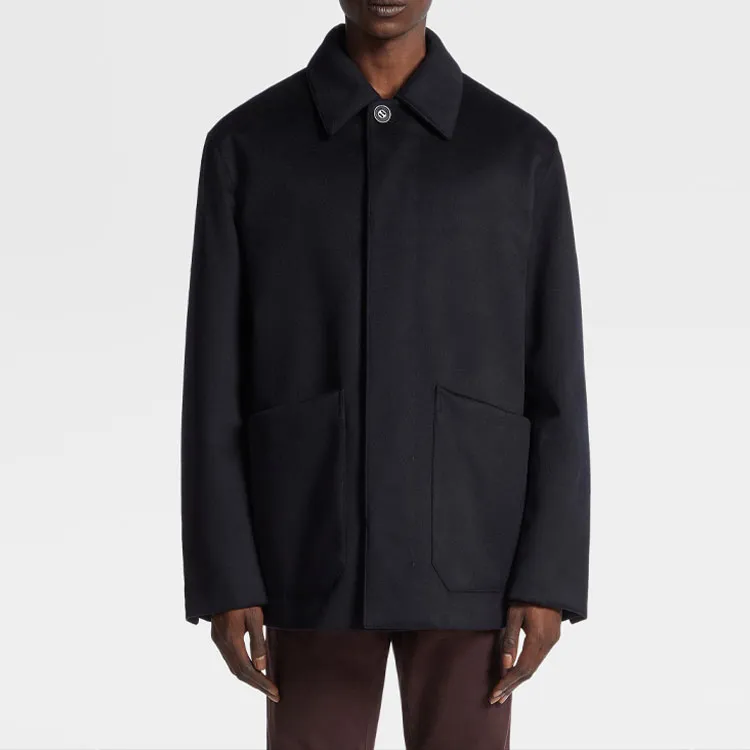 Ermenegildo Zegna Coats Men Navy-1