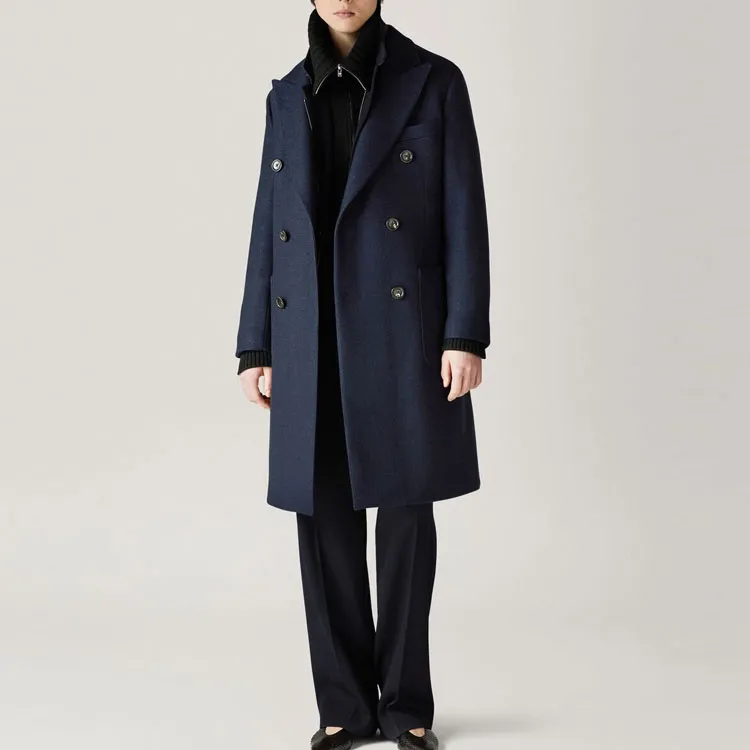 Loro Piana Coats Women's Dark Blue Mineral-2