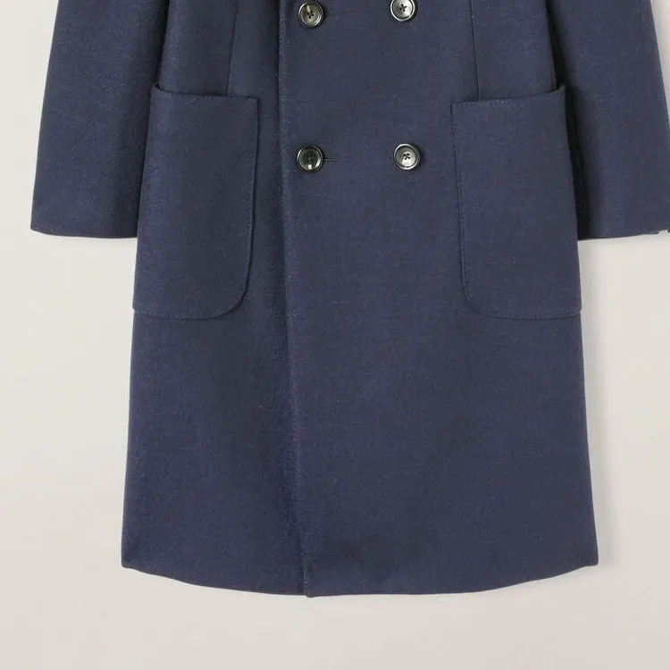 Loro Piana Coats Women's Dark Blue Mineral-4