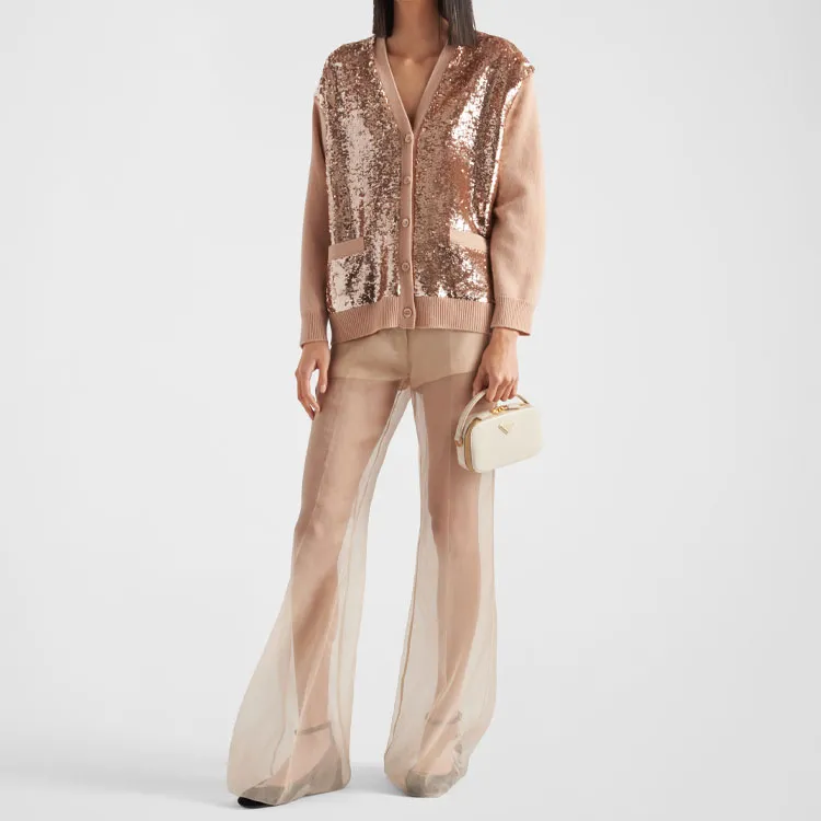 PRADA FW23 Knitwear Women's Beige-1