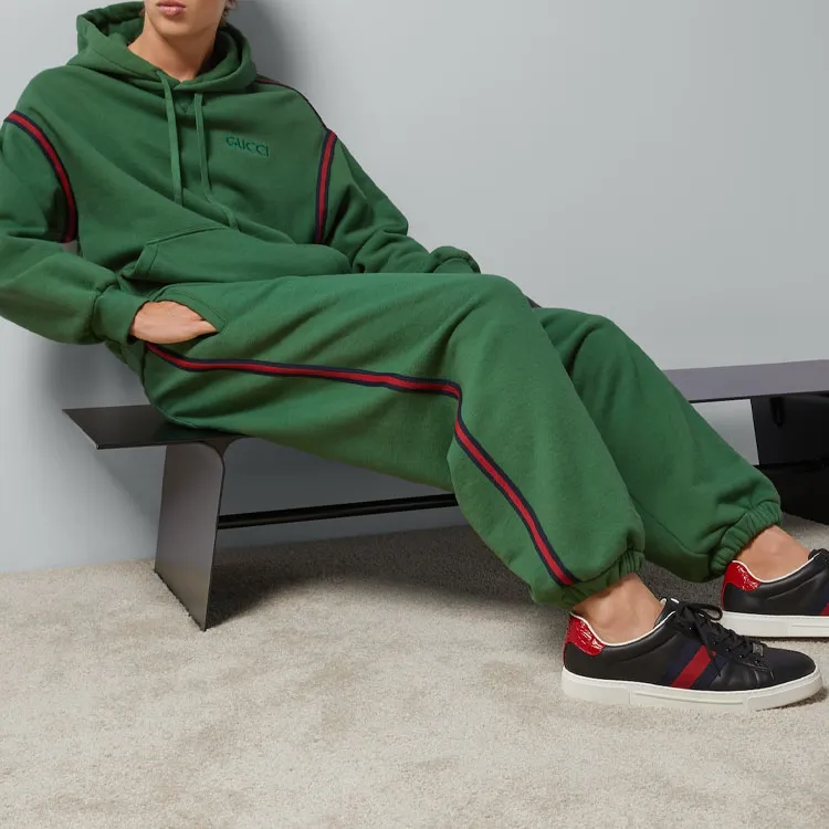 GUCCI Logo Embroidered Track Pants-1