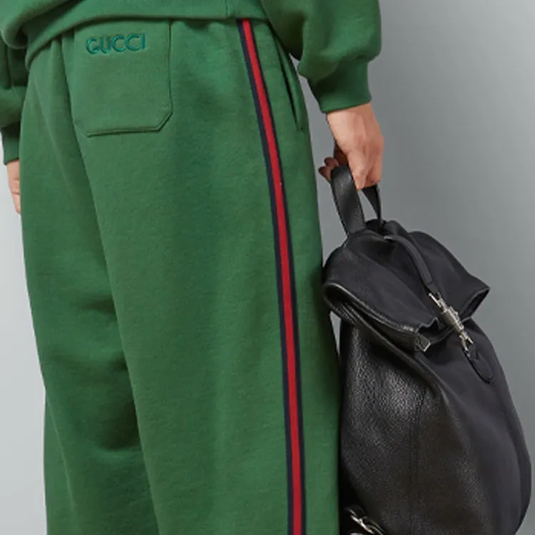 GUCCI Logo Embroidered Track Pants-5