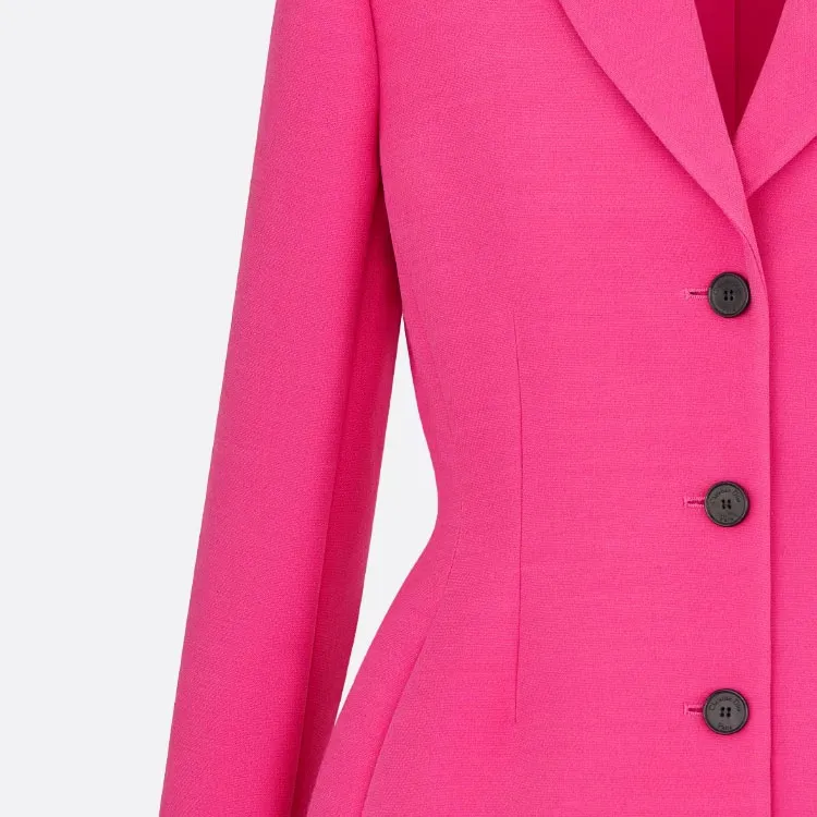 DIOR FW23 Business Suit Coat Women's Rose Red-3