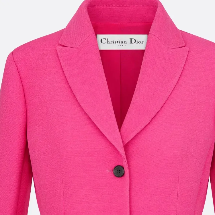 DIOR FW23 Business Suit Coat Women's Rose Red-2