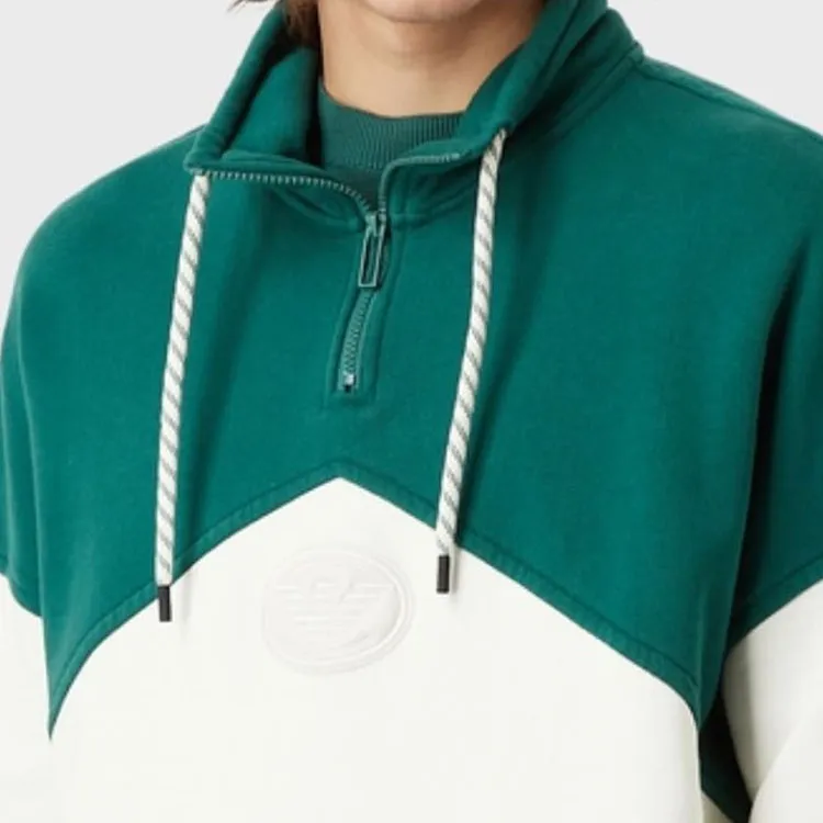 EMPORIO ARMANI SS22 Sweatshirt Men's White Green-5