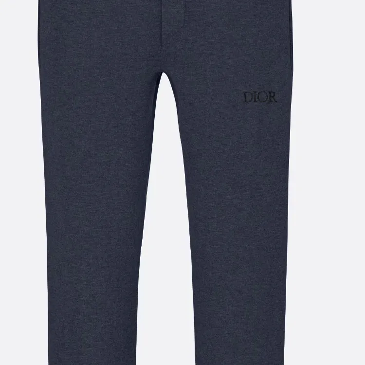 DIOR Knitted Sweatpants Men's Marine Blue-5